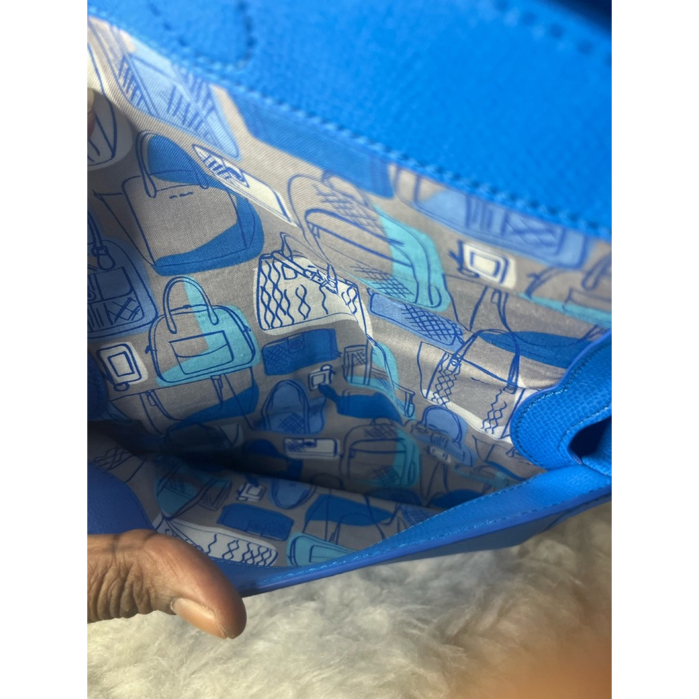 Vera Bradley Twice As Nice Crossbody Coastal Blue Genuine Leather Purse - Picture 6 of 12